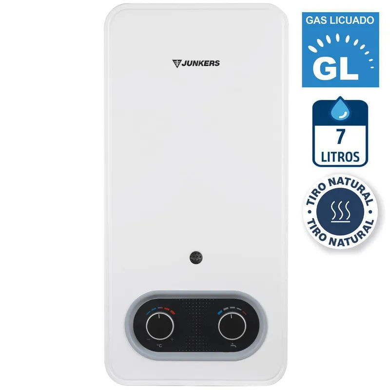 CALEFON JUNKER 7-10-13 LTS GAS LICUADO TIRO NATURAL IONIZADO