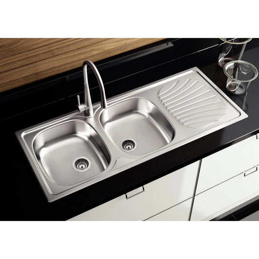 CUBIERTA LAVAPLATO TRAMONTINA 120 CM SECADOR IZQ/DERECHO ACERO INOX