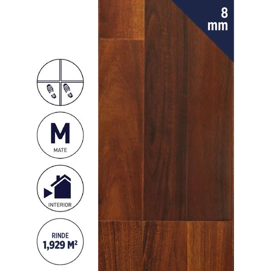 PISO FLOTANTE  DARK BISEL  8MM